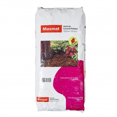 MULCH DE CASCA PINHO MAXMAT 15/25MM 20L MULCH DE CASCA PINHO MAXMAT 15/25MM 20L