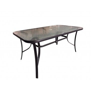 MESA METAL/VIDRO 150X90CM