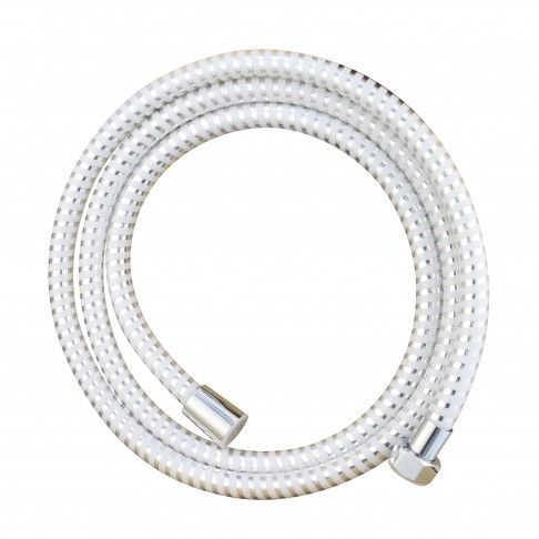 Ligação Chuveiro Pvc Cromado/Branco 175cm Ligação Chuveiro Pvc Cromado/Branco 175cm