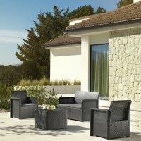 CONJUNTO NASSAU STORAGE GRAFITO 4 LUGARES CONJUNTO NASSAU STORAGE GRAFITO 4 LUGARES