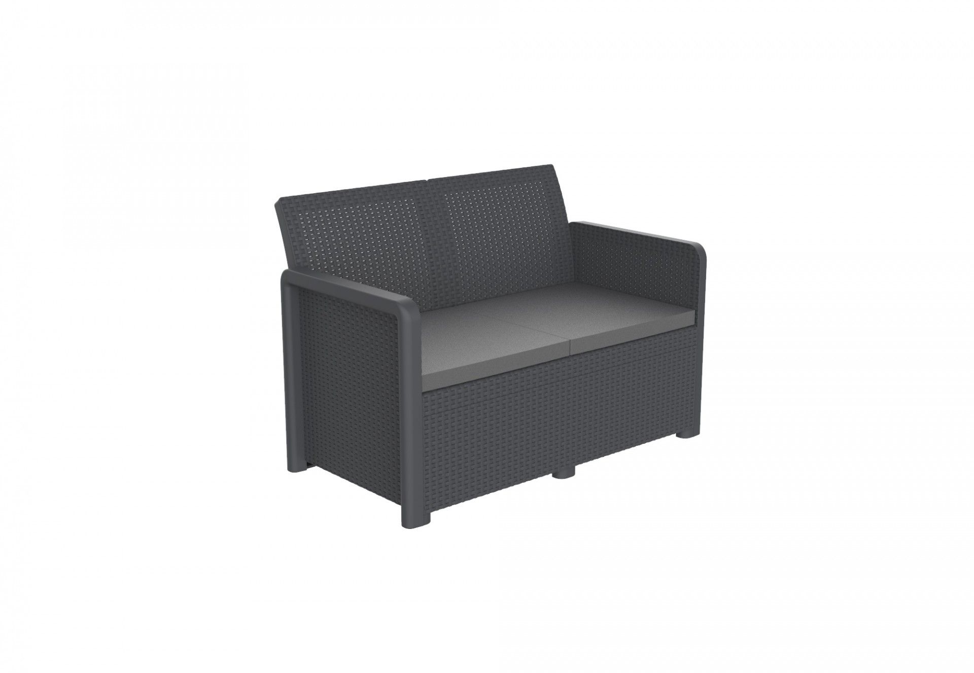 CONJUNTO NASSAU STORAGE GRAFITO 4 LUGARES