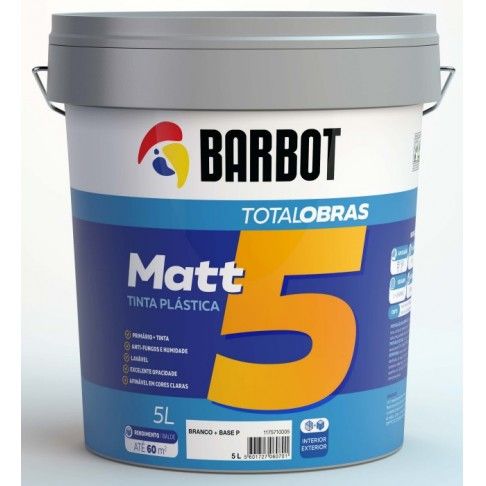 Tinta MATT5 Int/Ext. Fungos Branco 5L
