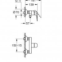 Torneira de Duche Swift Grohe Torneira de Duche Swift Grohe