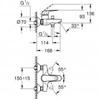 Torneira de Banheira Swift Grohe Torneira de Banheira Swift Grohe