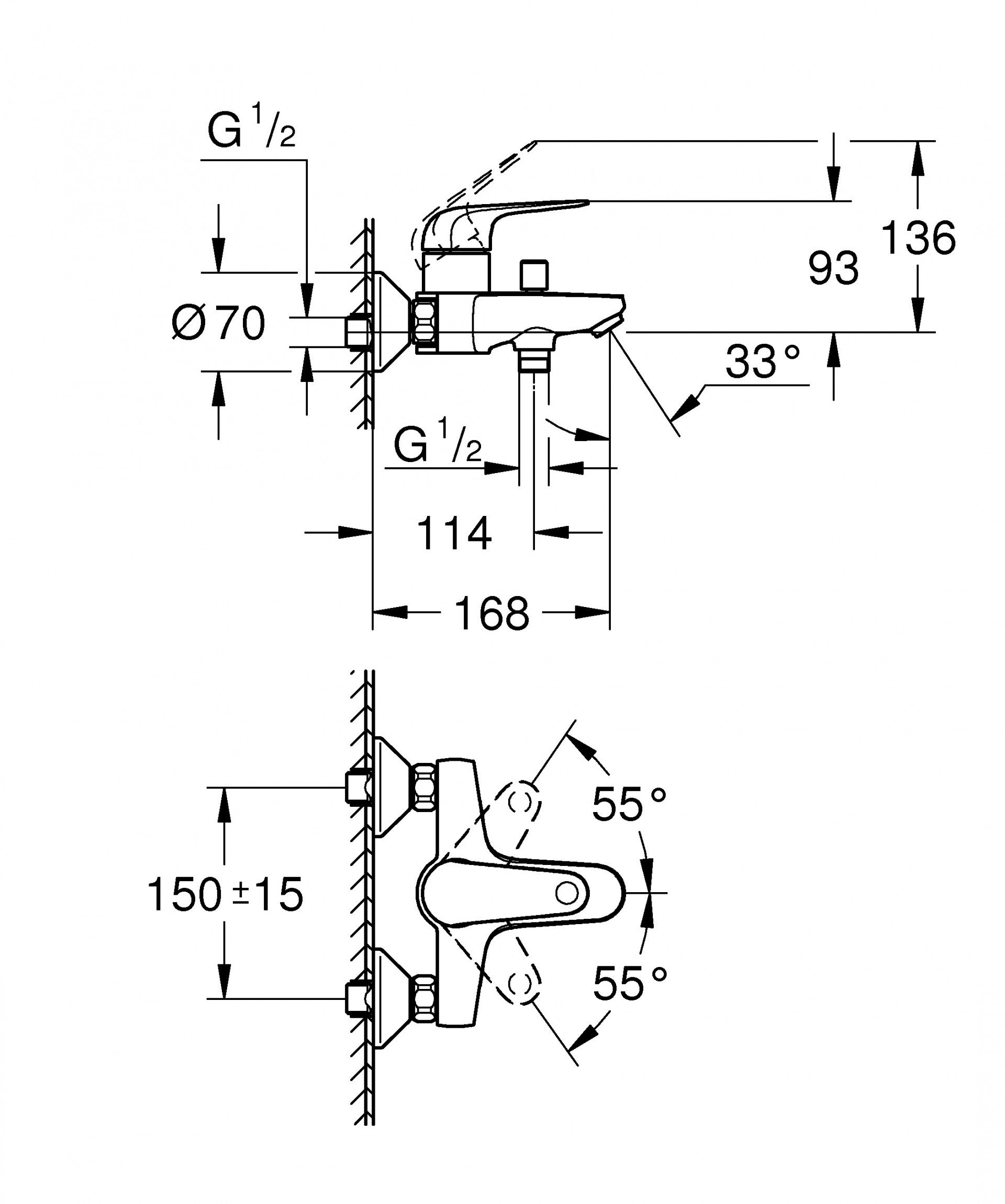 Torneira de Banheira Swift Grohe
