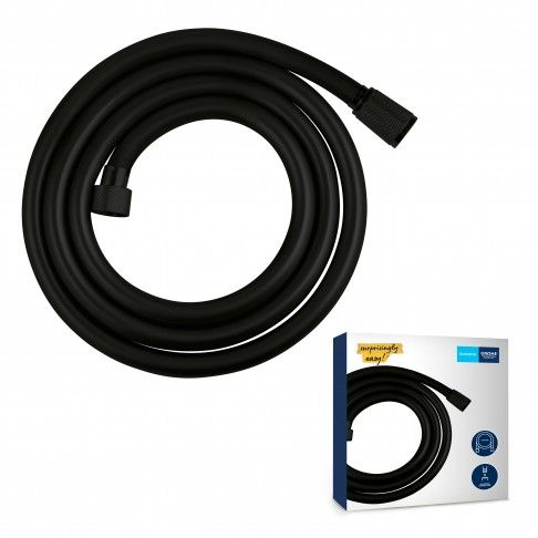 Ligação Chuveiro Pvc 1,75m Preto Mate Grohe Ligação Chuveiro Pvc 1,75m Preto Mate Grohe