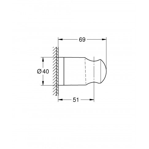 Suporte De Parede Grohe Vitalio Suporte De Parede Grohe Vitalio