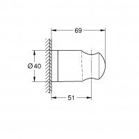 Suporte De Parede Grohe Vitalio Suporte De Parede Grohe Vitalio