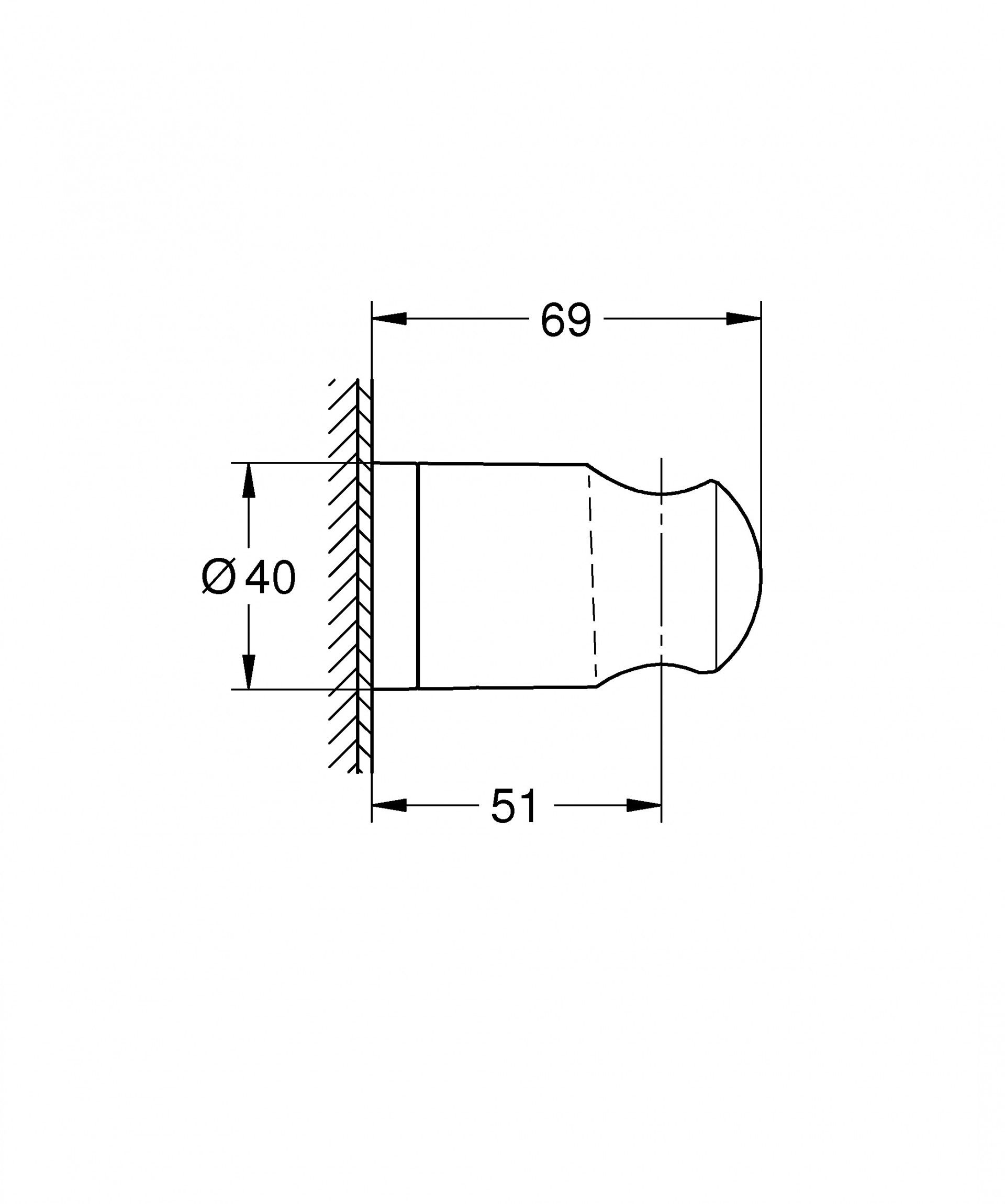 Suporte De Parede Grohe Vitalio