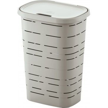 Cesto de Roupa 55 Litros Creme