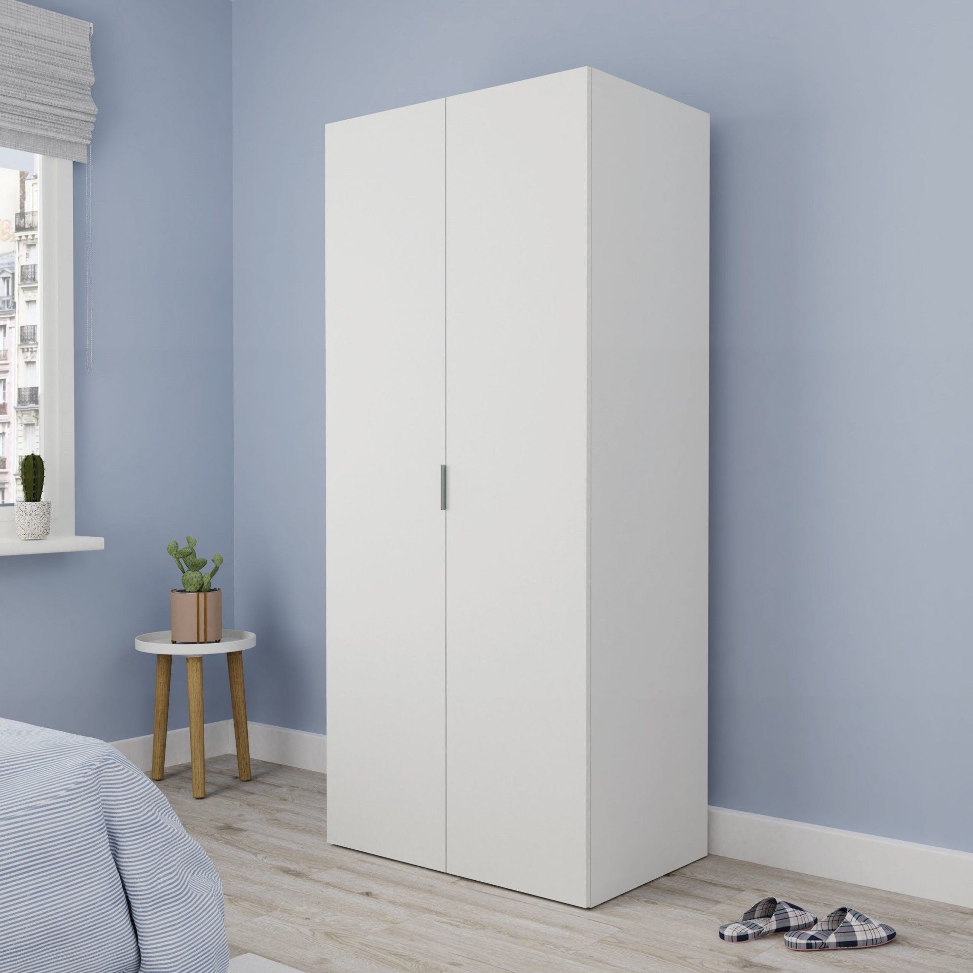 Roupeiro Viena 180x79x52cm Branco