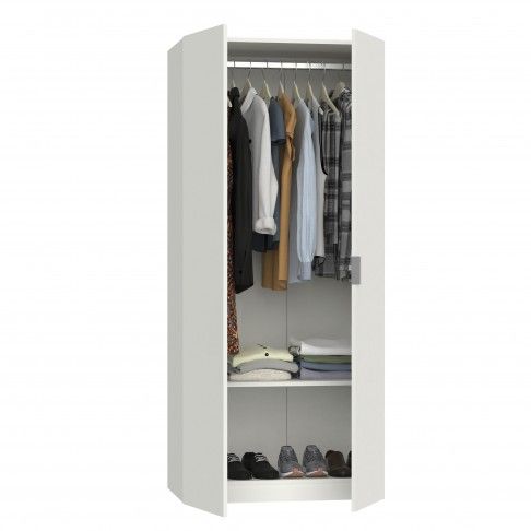 Roupeiro Viena 180x79x52cm Branco Roupeiro Viena 180x79x52cm Branco
