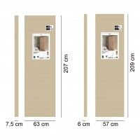 Roupeiro Berlim 200x100x57cm Carvalho Gold