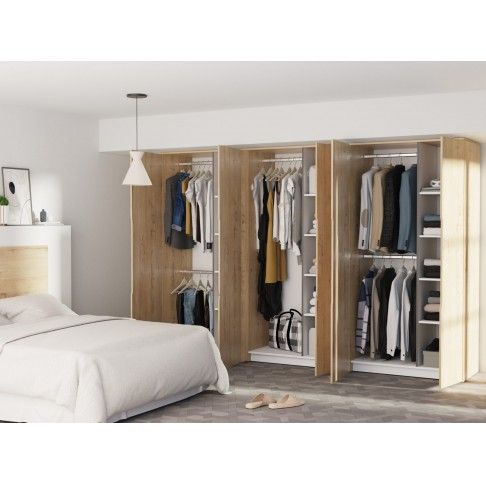 Roupeiro Berlim 200x100x57cm Carvalho Gold