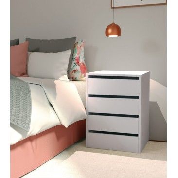 Mdulo 4 Gavetas 63,5x46x45cm Branco