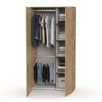 Roupeiro Berlim 200x100x57cm Carvalho Gold