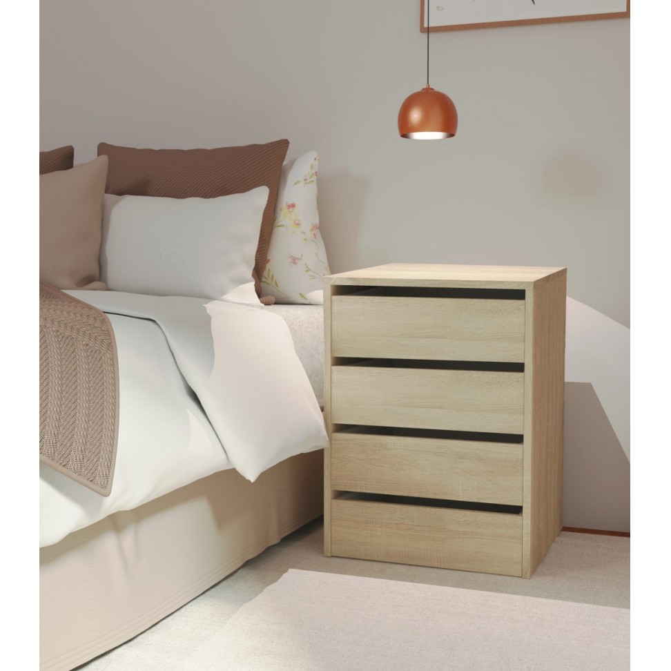 M�dulo 4 Gavetas 63,5x46x45cm Carvalho