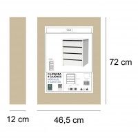 Mdulo 4 Gavetas 63,5x46x45cm Branco