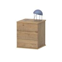 Mesa Cabeceira Berlim 41x48,5x40cm Carvalho Gold Mesa Cabeceira Berlim 41x48,5x40cm Carvalho Gold