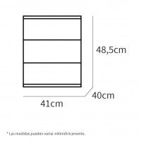 Mesa Cabeceira Berlim 41x48,5x40cm Carvalho Gold Mesa Cabeceira Berlim 41x48,5x40cm Carvalho Gold