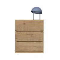Mesa Cabeceira Berlim 41x48,5x40cm Carvalho Gold Mesa Cabeceira Berlim 41x48,5x40cm Carvalho Gold