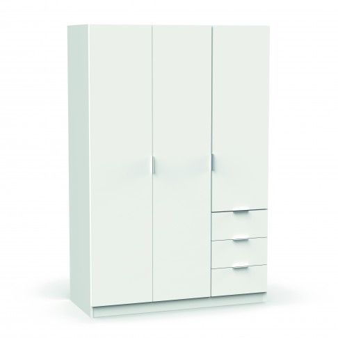 Roupeiro Madrid 180x120x50cm Branco Roupeiro Madrid 180x120x50cm Branco