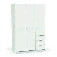 Roupeiro Madrid 180x120x50cm Branco Roupeiro Madrid 180x120x50cm Branco