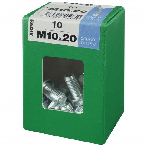 Parafuso Hexagonal+Porca Din933 M10x20mm L 10un Parafuso Hexagonal+Porca Din933 M10x20mm L 10un