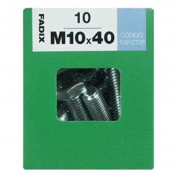 Parafuso Hexagonal+Porca Din933 M10x40mm L 10un