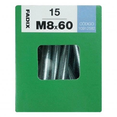 Parafuso Hexagonal+Porca Din933 M8x60mm L 15un Parafuso Hexagonal+Porca Din933 M8x60mm L 15un