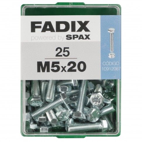 Parafuso Hexagonal+Porca Din933 M5x20mm L 25un Parafuso Hexagonal+Porca Din933 M5x20mm L 25un