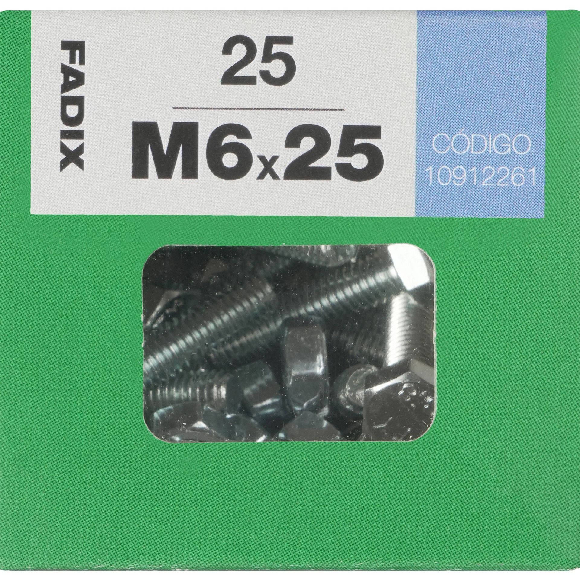 Parafuso Hexagonal+Porca Din933 M6x25mm L 25un
