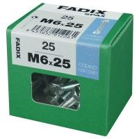 Parafuso Hexagonal+Porca Din933 M6x25mm L 25un Parafuso Hexagonal+Porca Din933 M6x25mm L 25un