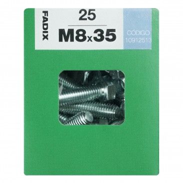Parafuso Hexagonal+Porca Din933 M8x35mm L 25un