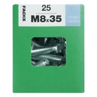 Parafuso Hexagonal+Porca Din933 M8x35mm L 25un Parafuso Hexagonal+Porca Din933 M8x35mm L 25un