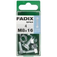 Parafuso Hexagonal+Porca Din933 M8x16mm S 4un Parafuso Hexagonal+Porca Din933 M8x16mm S 4un