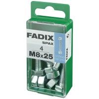 Parafuso Hexagonal+Porca Din933 M8x25mm S 4un