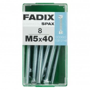 Parafuso Hexagonal+Porca Din933 M5x40mm S 8un