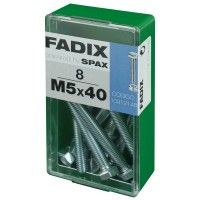 Parafuso Hexagonal+Porca Din933 M5x40mm S 8un Parafuso Hexagonal+Porca Din933 M5x40mm S 8un