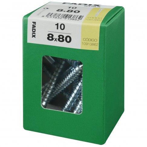 Parafuso Hexagonal Din571 8x80mm L 10un Parafuso Hexagonal Din571 8x80mm L 10un