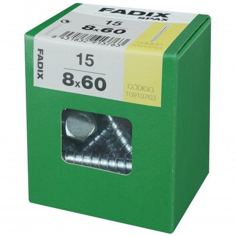 Parafuso Hexagonal Din571 8x60mm L 15un Parafuso Hexagonal Din571 8x60mm L 15un