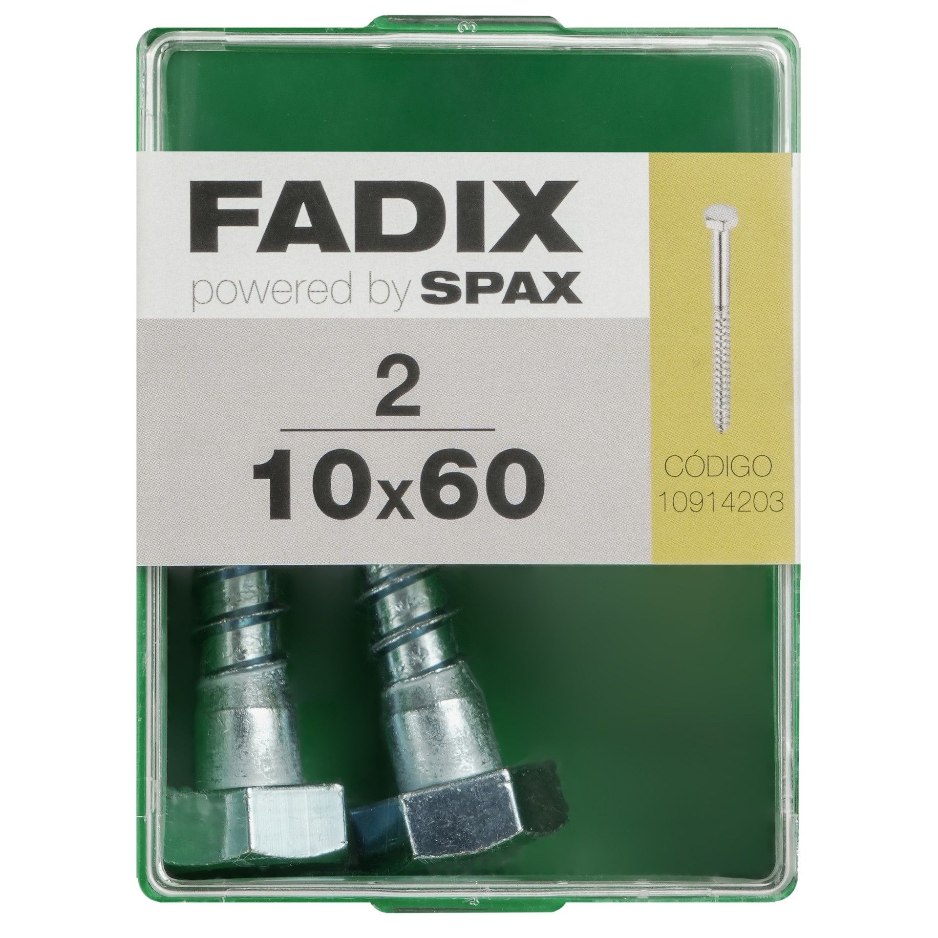 Parafuso Hexagonal Din571 10x60mm M 2un