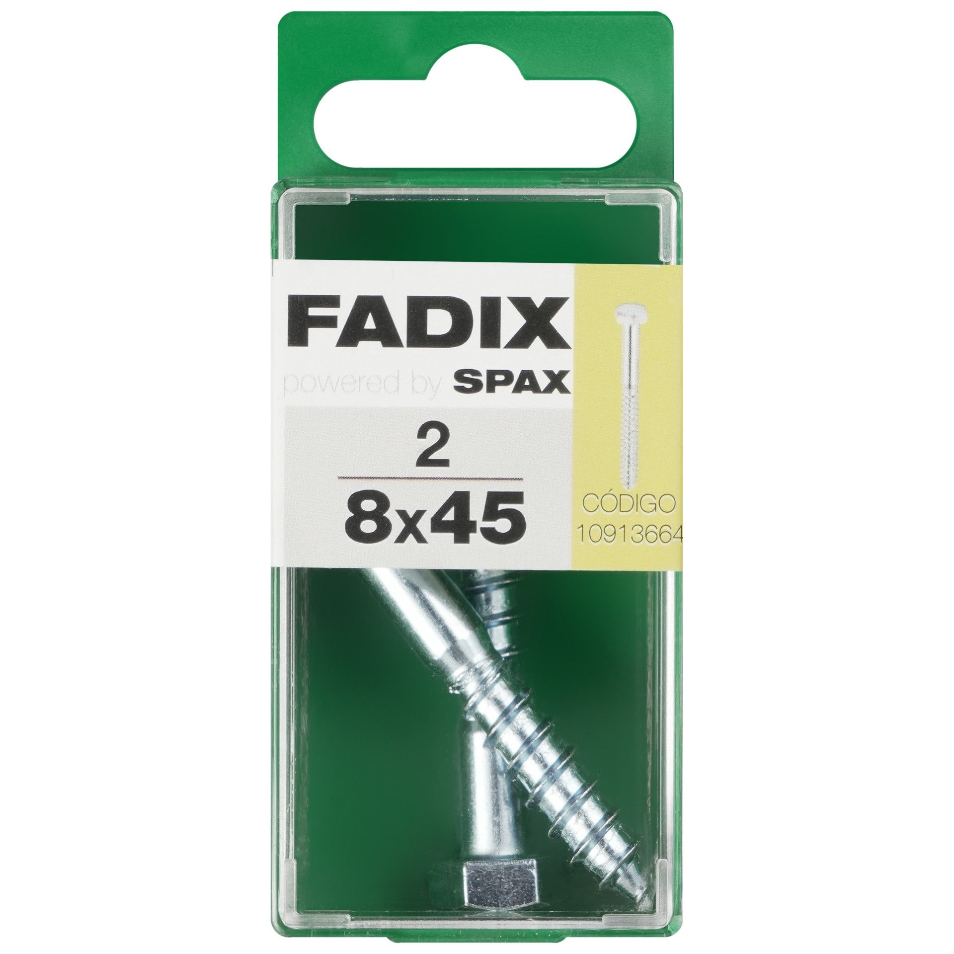 Parafuso Hexagonal Din571 8x45mm S 2un