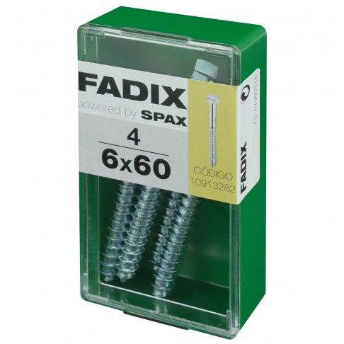 Parafuso Hexagonal Din571 6x60mm S 4un Parafuso Hexagonal Din571 6x60mm S 4un