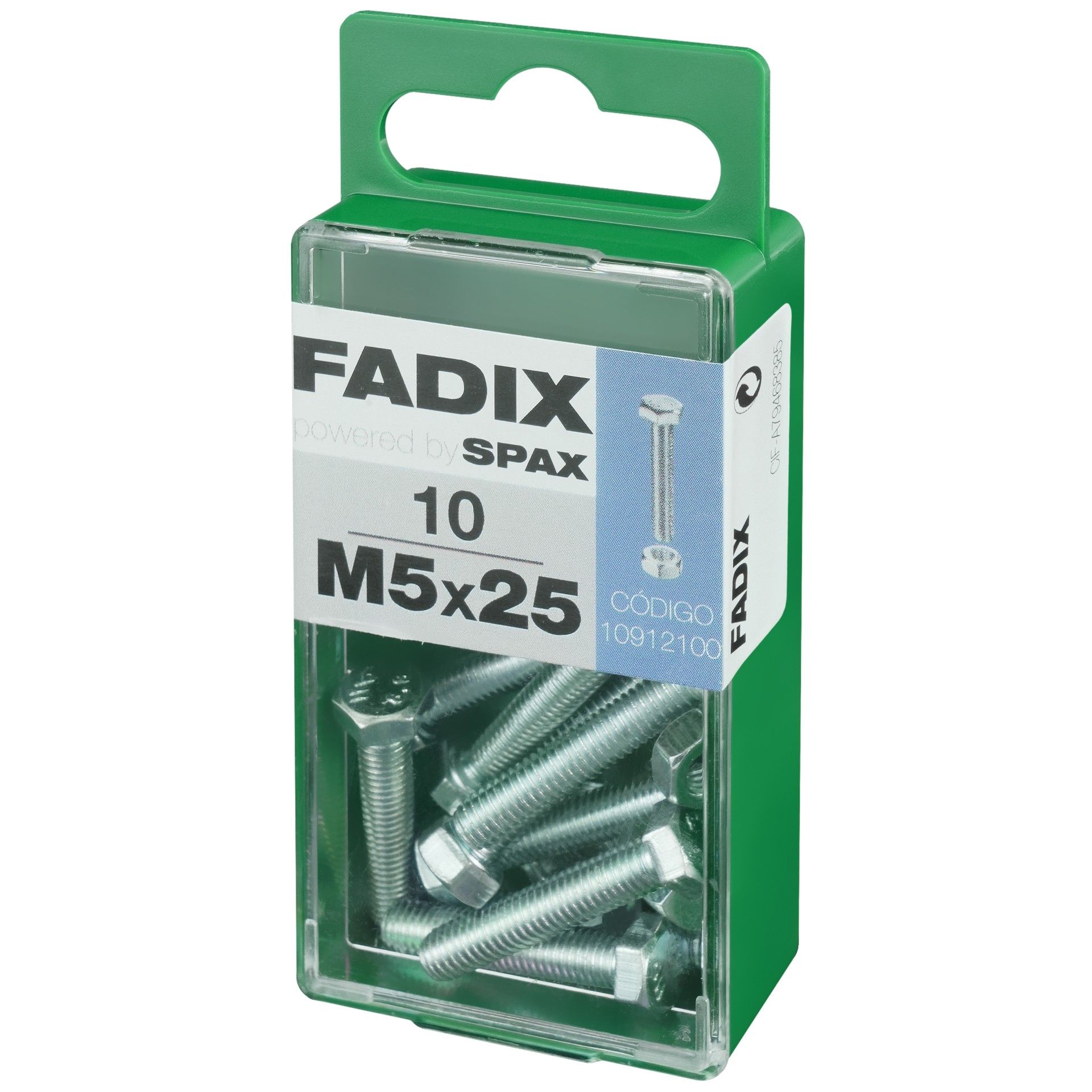 Parafuso Hexagonal+Porca Din933 M5x25mm S 10un