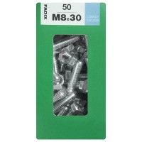 Parafuso Hexagonal+Porca Din933 M8x30mm L 50un Parafuso Hexagonal+Porca Din933 M8x30mm L 50un