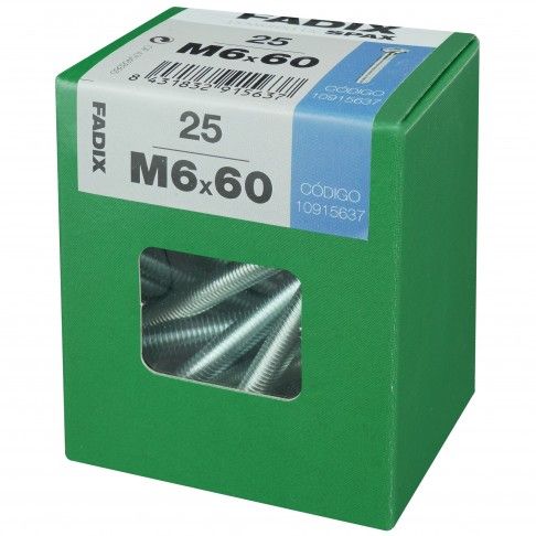 Parafuso Metrico Din7985 M6x60mm L 25un Parafuso Metrico Din7985 M6x60mm L 25un