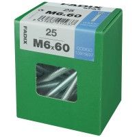 Parafuso Metrico Din7985 M6x60mm L 25un Parafuso Metrico Din7985 M6x60mm L 25un