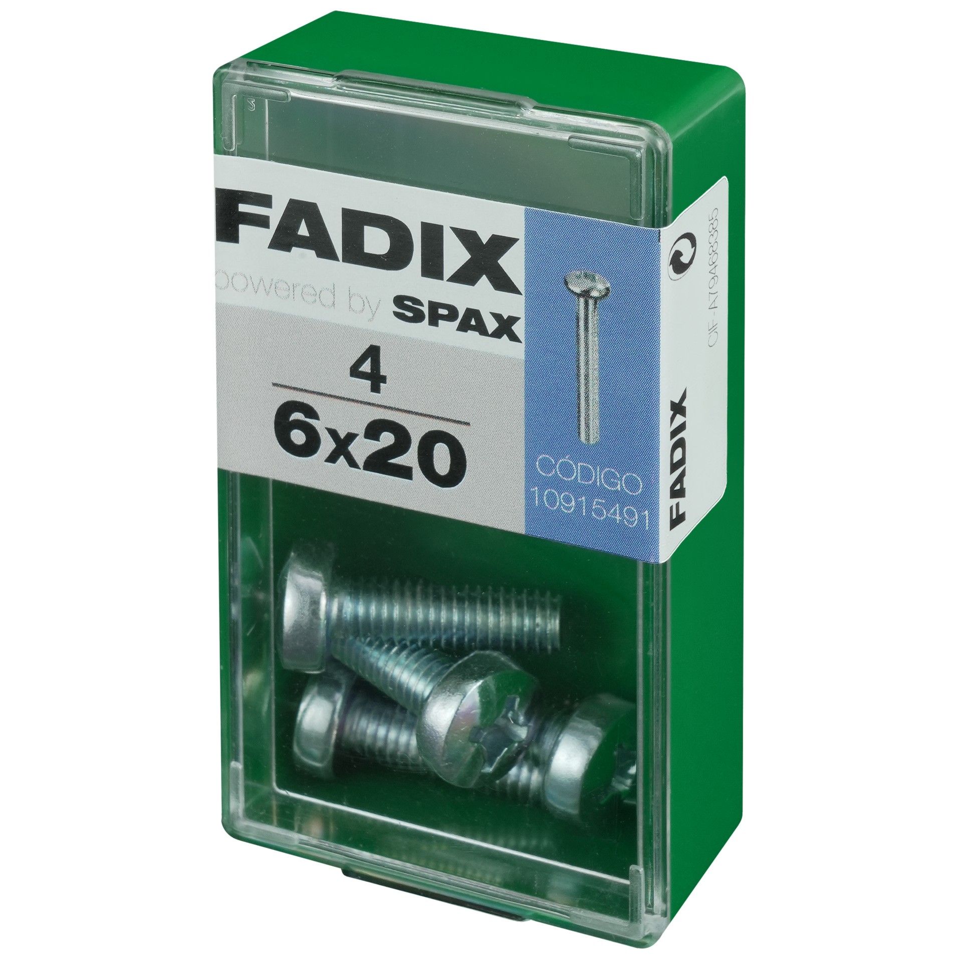 Parafuso Metrico Din7985 M6x20mm S 4un