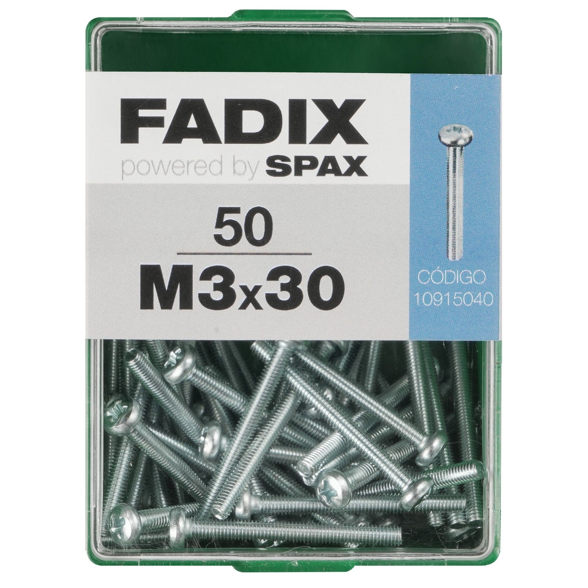 Parafuso Metrico Din7985 M3x30mm L 50un